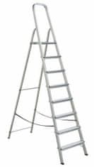 ELKOP Rebrík schodíkový ALW 1508, 8 stupňov (7+1), 8 stupňov (7+1)