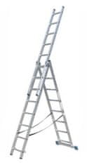 ELKOP Univerzálny 3-dielny, výsuvný rebrík VHR Hobby 3x8