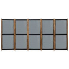 Vidaxl 5-panelový paraván čierny 350x170 cm