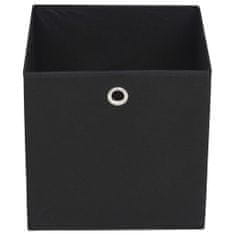 Vidaxl Úložné boxy 10 ks, netkaná textília 28x28x28 cm, čierne