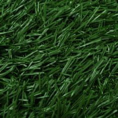 Petromila vidaXL Toalety pre psy 2 ks s nádobou a umelou trávou zelené 76x51x3cm