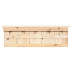 Vidaxl Búdka pre vrabcov s 5 komorami 68x15x21 cm jedľové drevo
