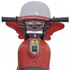 Vidaxl Detská motorka napájaná batériou (Červená)