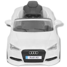 Vidaxl Elekktrické detské auto s diaľkovým ovladaním Audi A3, biele