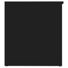 shumee Úložná truhlica čierna 84x42x46 cm drevotrieska