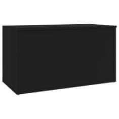 Greatstore Úložná truhlica čierna 84x42x46 cm drevotrieska