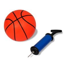 Vidaxl Vnutorný mini basketbalový kôš set s loptou a pumpou