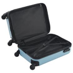Petromila vidaXL Cestovný kufor s tvrdým krytom modrý ABS