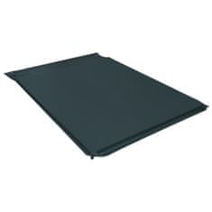 Vidaxl Nafukovací matrac s vankúšom tmavozelený 130x190 cm