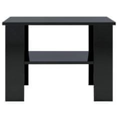 Vidaxl Konferenčný stolík lesklý čierny 60x60x42 cm drevotrieska