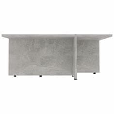 Vidaxl Konferenčný stolík betónový sivý 79,5x79,5x30 cm drevotrieska