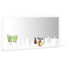 Vidaxl Kúpeľňové zrkadlo, biele 80x10,5x37 cm, drevotrieska