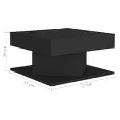 Vidaxl Konferenčný stolík čierny 57x57x30 cm drevotrieska