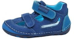 Protetika chlapčenské barefoot sandále Flip blue tmavomodré 19