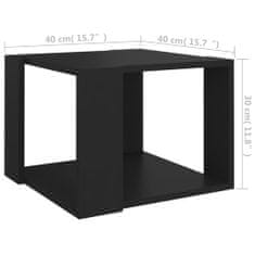Vidaxl Konferenčný stolík čierny 40x40x30 cm drevotrieska