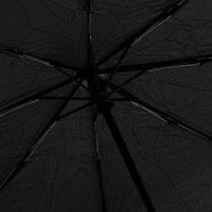 Vidaxl Automatický skladací dáždnik čierny 95 cm