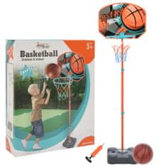 Vidaxl Prenosná basketbalová hracia sada, nastaviteľná 109-141 cm