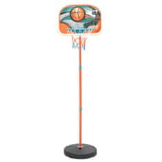 Vidaxl Prenosný basketbalový set, nastaviteľný, 133-160 cm
