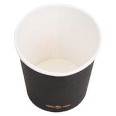 Vidaxl Kávové papierové poháre 120 ml 1000 ks čierne