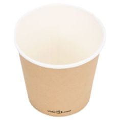 Vidaxl Kávové papierové poháre 120 ml 500 ks hnedé