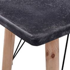 Vidaxl Konzolový stolík v betónovom prevedení 112x40x76 cm, MDF