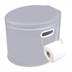 Vidaxl ProPlus Prenosná toaleta 7l šedá