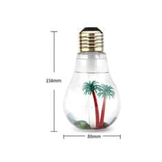 Alum online Aróma difuzér s LED osvetlením v tvare žiarovky