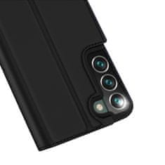 Dux Ducis Skin Pro knižkové kožené puzdro na Samsung Galaxy S22 Plus, čierne