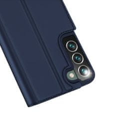 Dux Ducis Skin Pro knižkové kožené puzdro na Samsung Galaxy S22 Plus, modré
