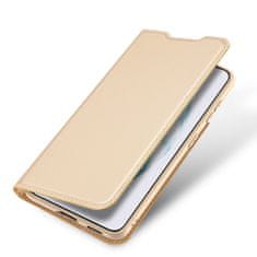 Dux Ducis Skin Pro knižkové kožené puzdro na Samsung Galaxy S22 Plus, zlaté