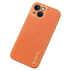 Dux Ducis Yolo kožený kryt na iPhone 13 mini, oranžový