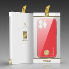 Dux Ducis Yolo kožený kryt na iPhone 13 Pro Max, červený