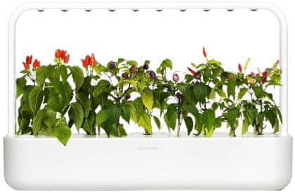 Click and Grow šikovný kvetináč na pestovanie byliniek, zeleniny, kvetov a stromov - Smart Garden 9, biela