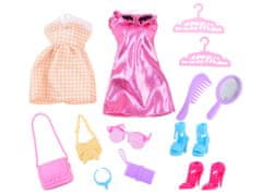 JOKOMISIADA Anlily šatníková skriňa v kabelke Súprava oblečenia pre bábiky Za2170