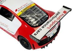 Lean-toys Auto R/C Audi R8 LMS Rastar 1:14 bielo-červené
