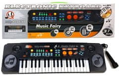 Lean-toys Klávesový organ s mikrofónom 37 klávesov USB