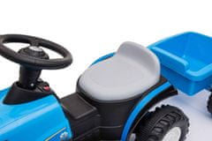 Lean-toys Batériový traktor s prívesom A009 modrý