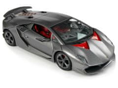 Lean-toys Športové auto R/C 1:24 Lamborghini Silver 2.4 G Lights