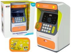 Lean-toys Bankomatová pokladňa Senzor rozpoznávania tváre Uloženie PIN kódu Oranžová