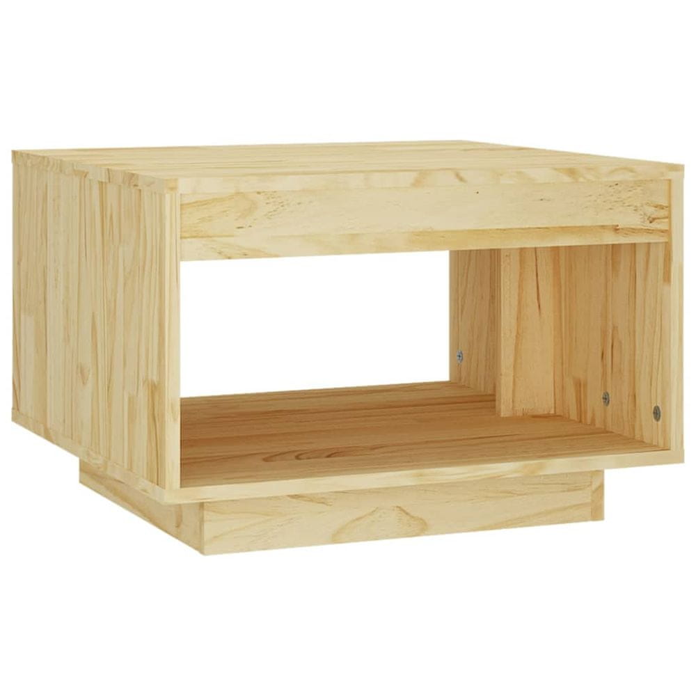 Vidaxl Konferenčný stolík 50x50x33,5 cm masívne borovicové drevo
