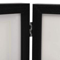 Vidaxl Trojitý fotorámik kolážový čierny 28x18 cm+2x(13x18 cm)