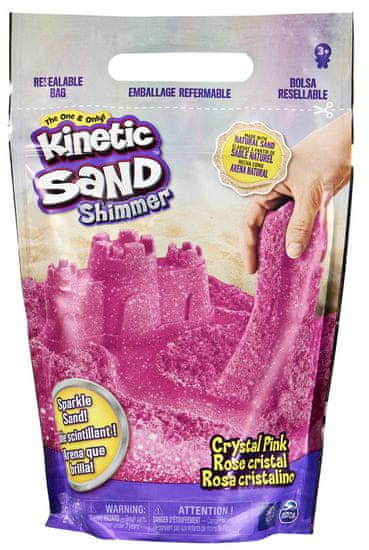 Kinetic Sand Balenie trblietkovo ružového piesku 0,9 kg