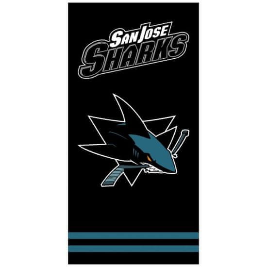 Tip Trade Hokejová bavlnená osuška NHL San Jose Sharks - black