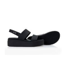 Crocs Sandále čierna 34 EU Brooklyn Low Wedge