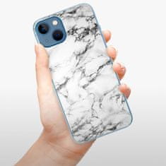 iSaprio Silikónové puzdro - White Marble 01 pre Apple iPhone 13