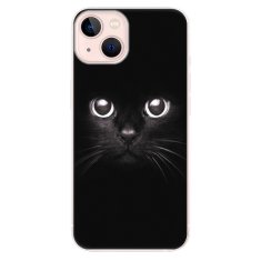iSaprio Silikónové puzdro - Black Cat pre Apple iPhone 13