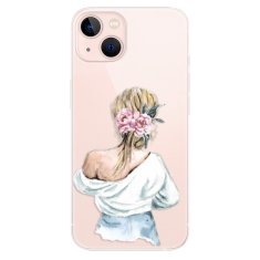 iSaprio Silikónové puzdro - Girl with flowers pre Apple iPhone 13