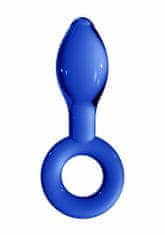 Shots Toys Shots Chrystalino Plugger blue sklenený análny kolík