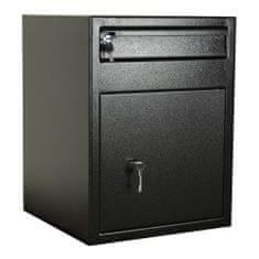 Rottner Cashmatic 2 nábytkový sejf s vhadzovacím mechanizmom čierny | Trezorový zámok na kľúč | 46 x 60 x 47 cm
