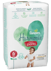 Pampers Plienkové nohavičky Pants Harmonie Veľkosť 6, 18 Plienok, 15 kg+